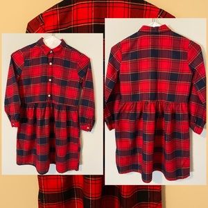 OshKosh B’gosh plaid colored girl’s dress. Size 8